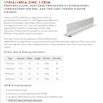 ThinCoat Plaster J Bead – spec sheet